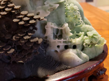 Load image into Gallery viewer, Vintage Carved Jade Stone - Village and Mountain Scene