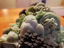Load image into Gallery viewer, Vintage Carved Jade Stone - Village and Mountain Scene