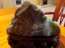 Load image into Gallery viewer, Vintage Carved Jade Stone - Village and Mountain Scene