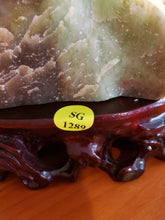 Load image into Gallery viewer, Vintage Carved Jade Stone - Village and Mountain Scene