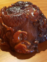 Load image into Gallery viewer, Antique Ox Bone Carved Bowl Large
