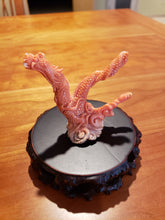 Load image into Gallery viewer, Antique Carved Coral Dragon Statue