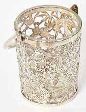 Load image into Gallery viewer, Large Sterling Silver and Crystal Bamboo Ice Bucket
