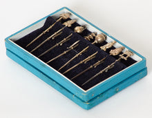Load image into Gallery viewer, Japanese Sterling Silver Cocktail Picks Set of 8